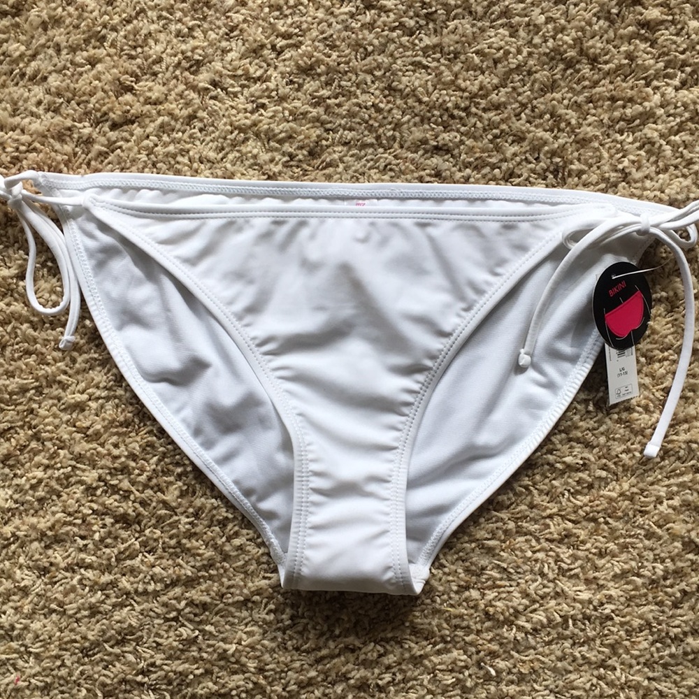 White bikini bottom sz L 11/13